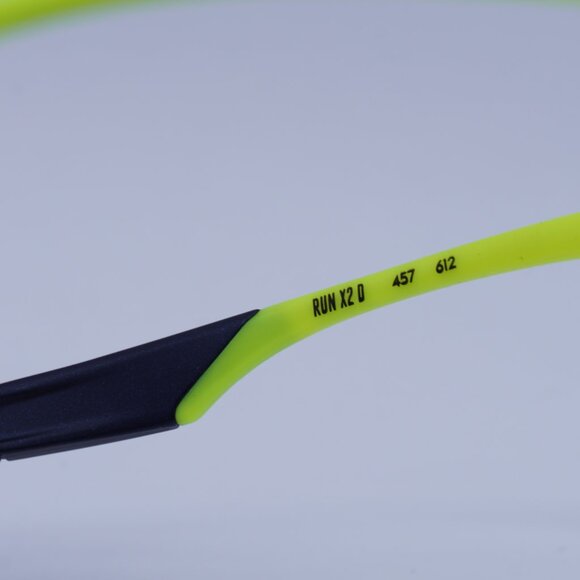 Nike RUN X2 D 457 Sunglasses Matte Obsidian Shield Frame, Volt Lenses - Picture 7 of 10